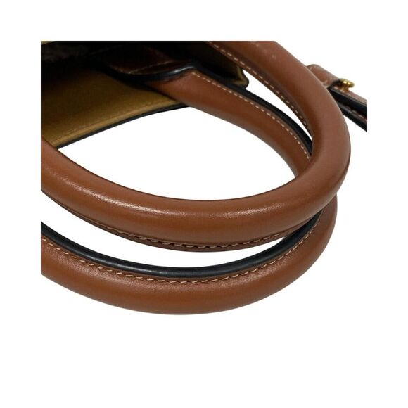Pre Loved Celine Ava Bag Triomphe Canvas Tote Women Brown Shoulder Bags - Picture 5 of 8
